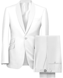 Customizable Men's Attire Mockup with Shawl Lapel