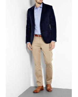 Black Suit Jacket with Khaki Pants