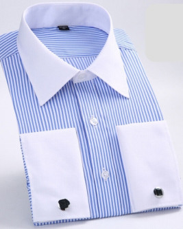 Dress Shirts With White Collars and Cuffs