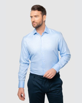 Light Blue Dress Shirt and Black Pants