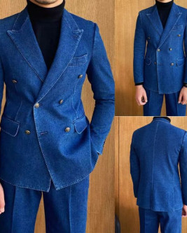 Mens Denim Suit