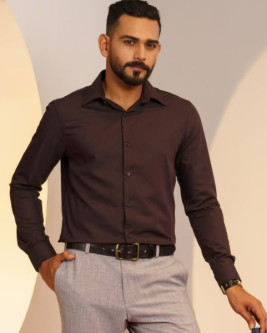 Men's Knit Dress Shirt